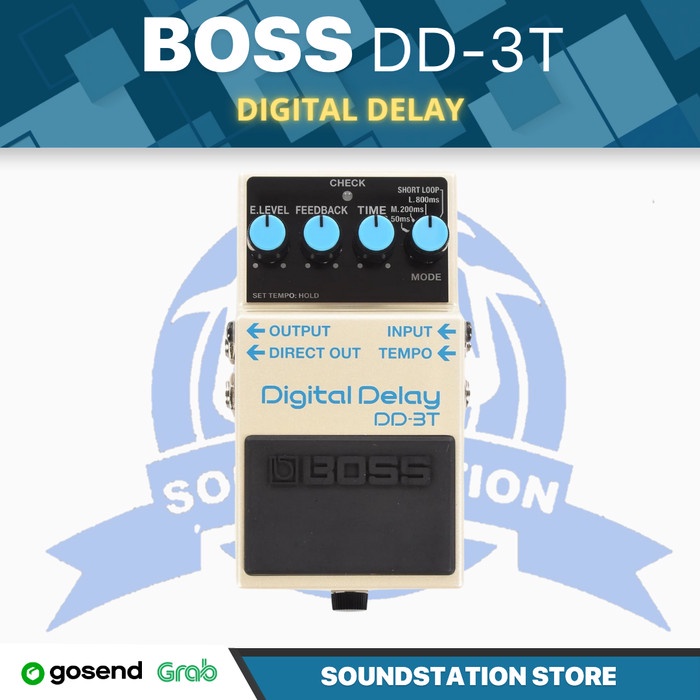 BOSS DD-3T Digital Delay Guitar Pedal | Efek Gitar Stompbox DD3T DD3