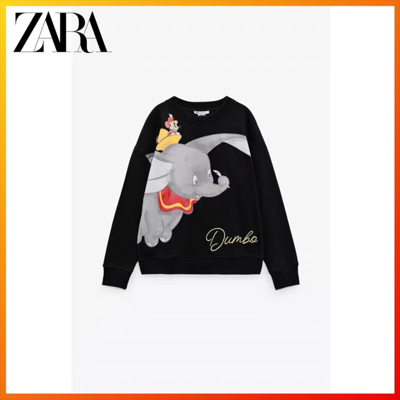 ZARA early autumn new women's clothing Disney Dumbo printed sweater