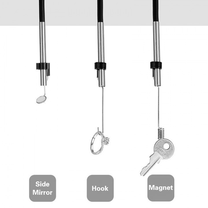 225 Soft Wire 3 in 1 720P Endoscope - 3.9mm Lens and IP67 Waterproof - 1M