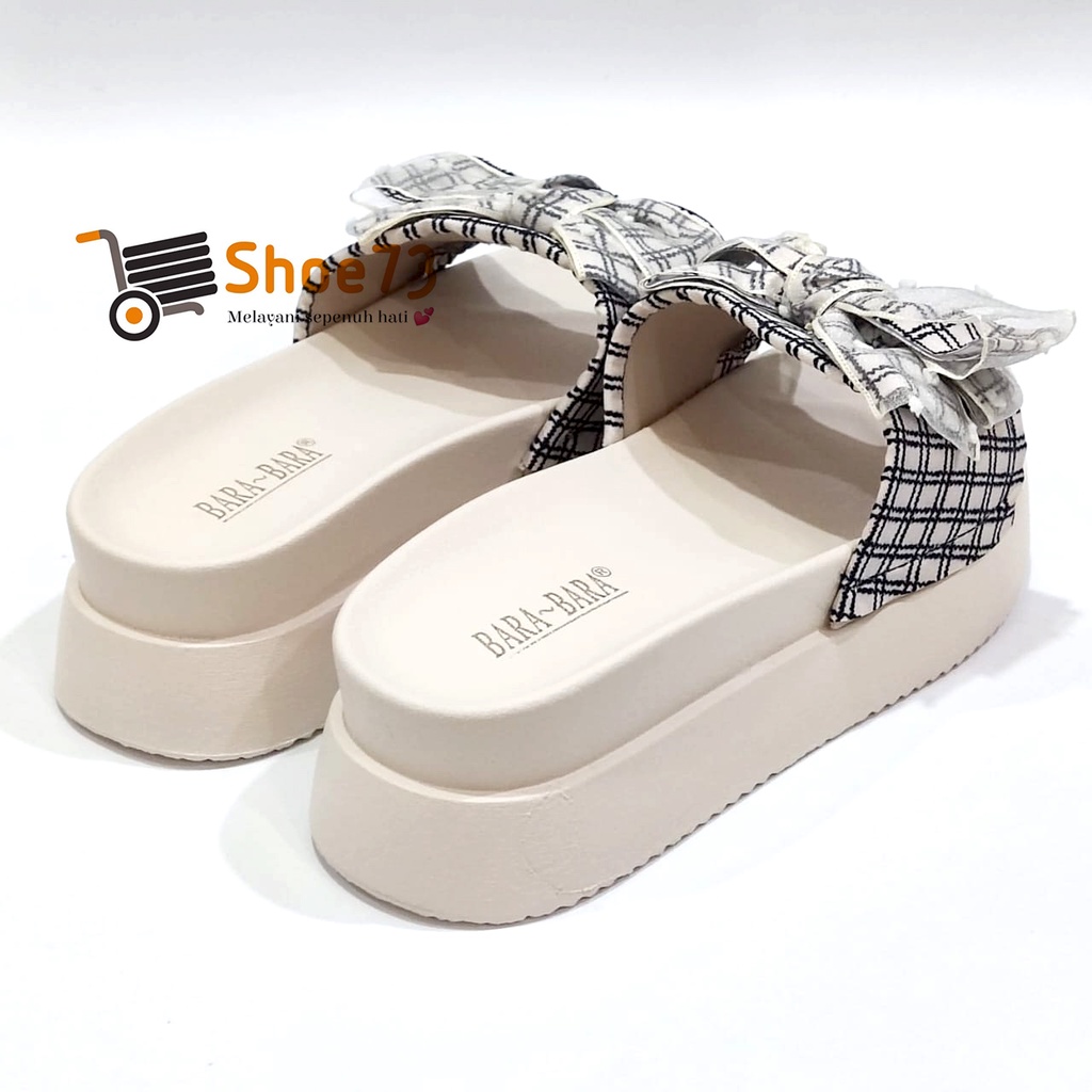 BARA-BARA 219 V-15 SIZE 36-40 ORIGINAL | Sandal Wedges Selop Jelly Pita Wanita | Sendal Kokop Impor