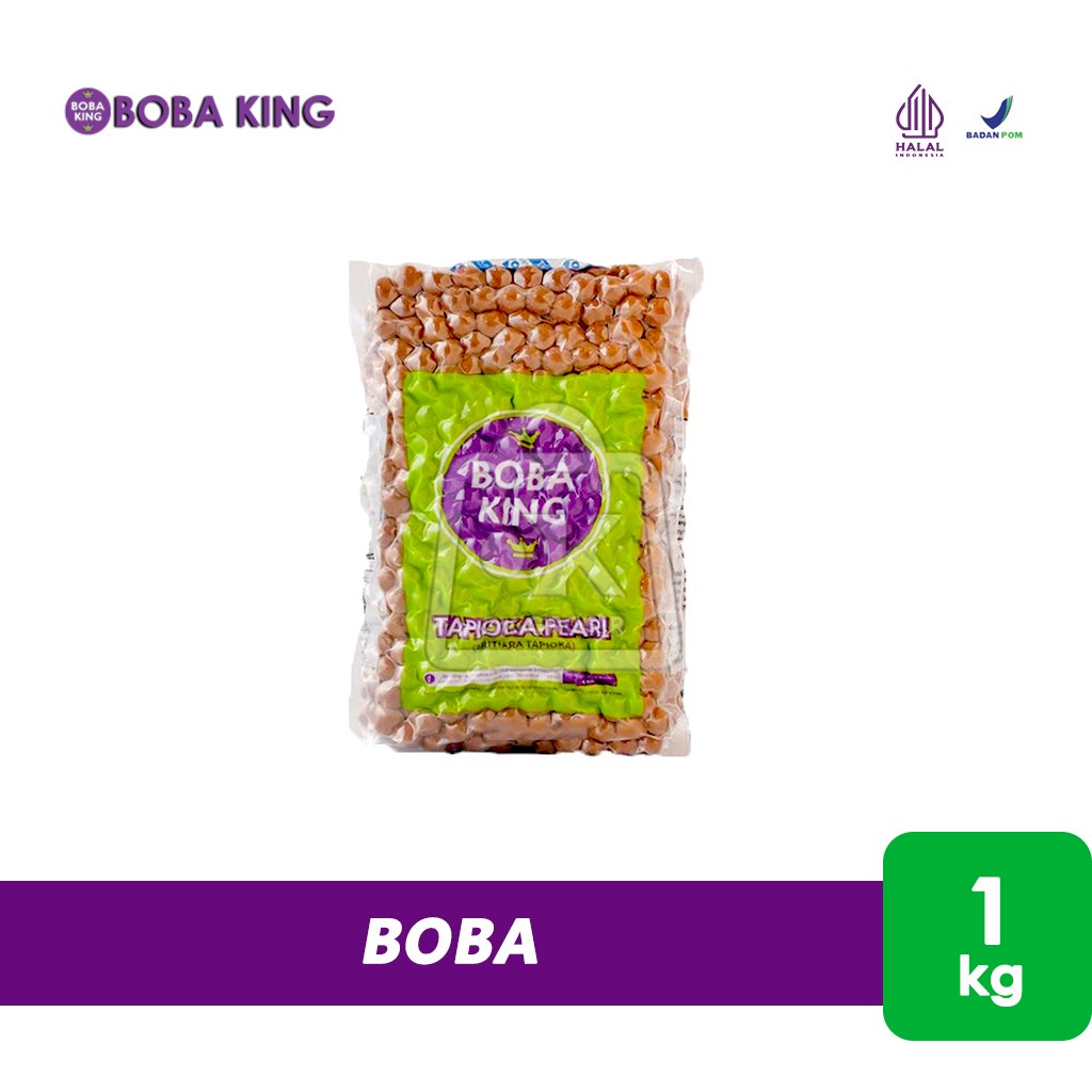 

Boba King Bubble Tapioca Pearl Boba Starch Balls (Pouch 1 kg)