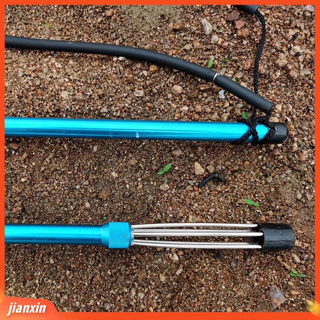 (In Stock) Portabel Dapat Dilepas Paduan Aluminium 3-piece Ikan Harpoon Gig Alat Pancing