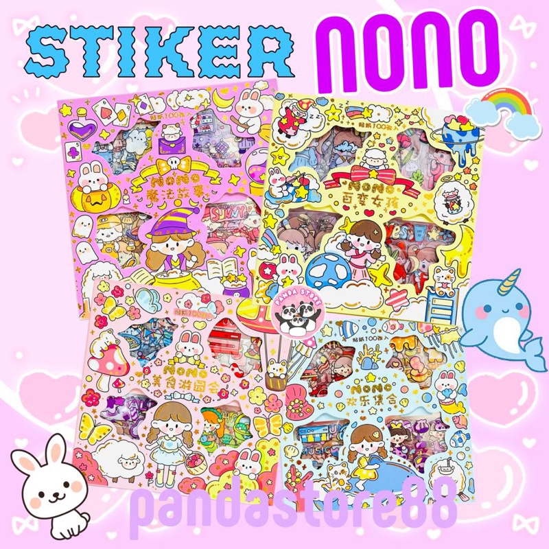 

Sticker NoNo Cute stiker Jurnal Aesthetic 100pc premium quality