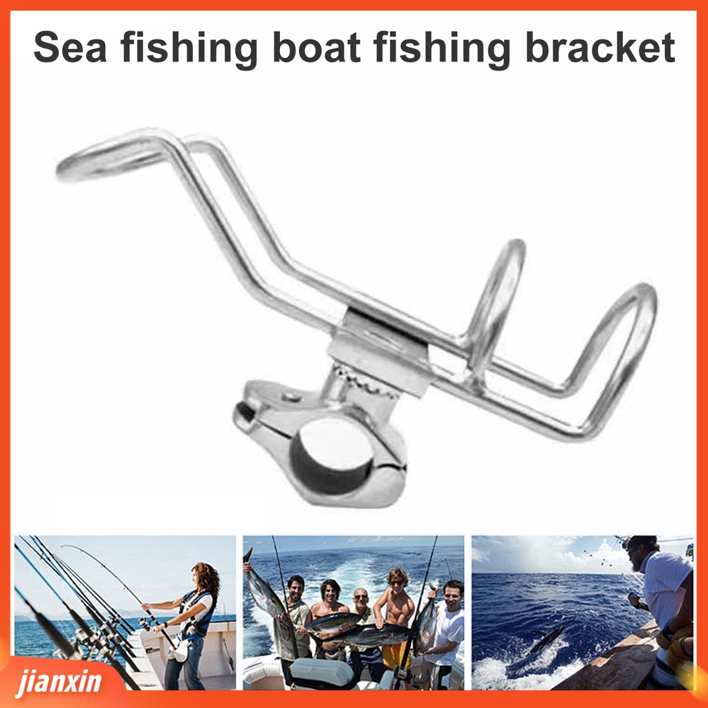 (In Stock) Pancing Holder Portable Anti Karat Dipoles Tinggi Dengan Kunci Pas Tahan Korosi Heavy Duty Stainless Steel Perahu Laut Memancing Pagar Pembatas Tiang Dukungan Alat Pancing