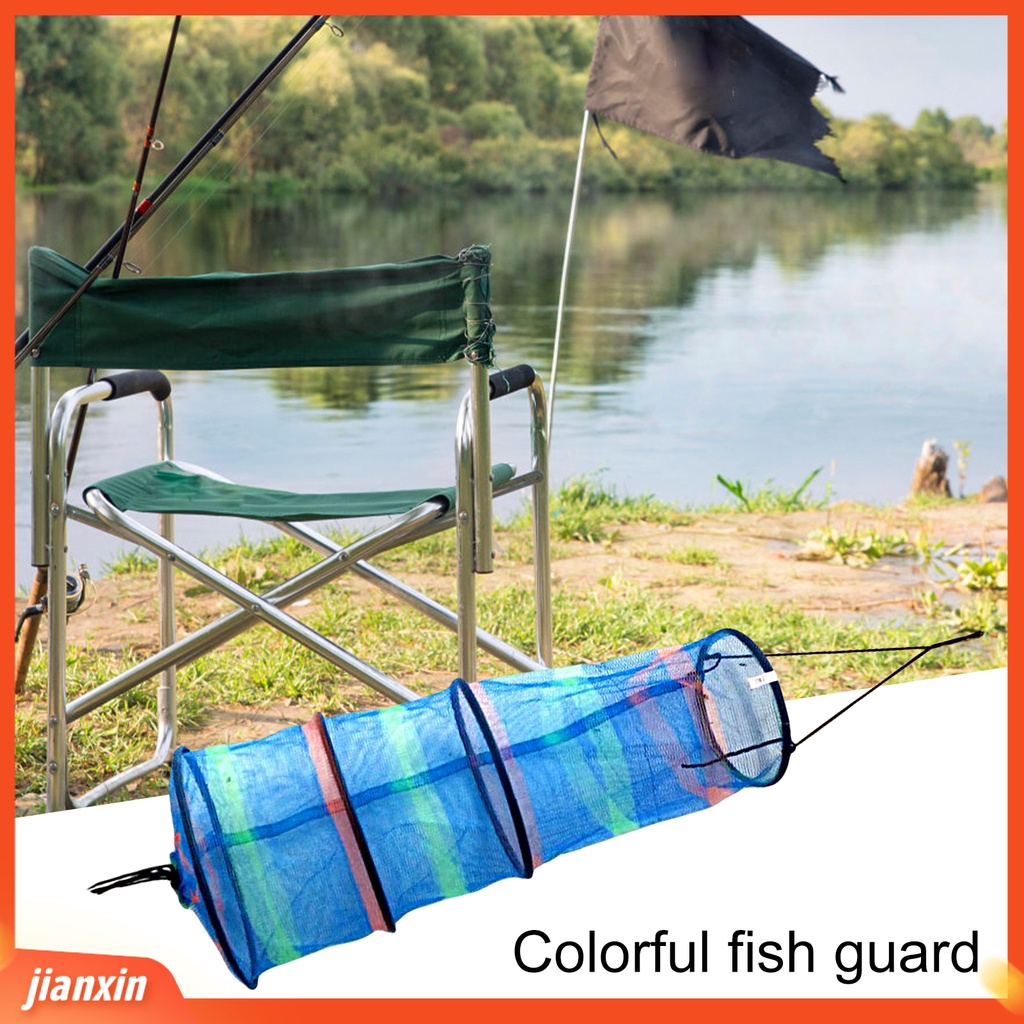 (In Stock) Fishguard Lipat Jaring Halus Fishing Tackle Nylon Round Mesh Crab Jaring Ikan Untuk Memancing Outdoor