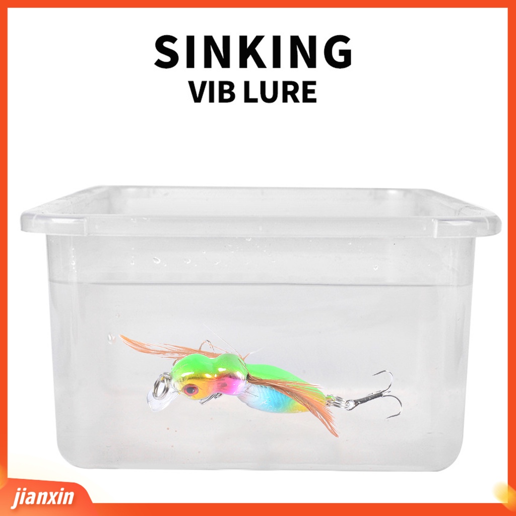 (In Stock) 4.5cm /3.4g ABS Umpan Keras Hiu Hidup Kait Anti Deformasi Ikan Kecil Umpan Perlengkapan Memancing