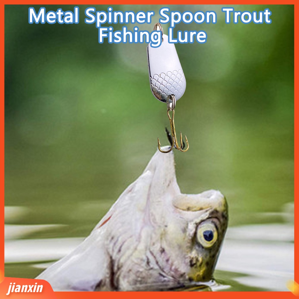 (In Stock) 2 Pcs 5g Memancing Umpan Tajam Treble Hook Keras Payet Spinner Umpan Metal Spinner Sendok Trout Memancing Umpan Untuk Air Tawar Air Asin