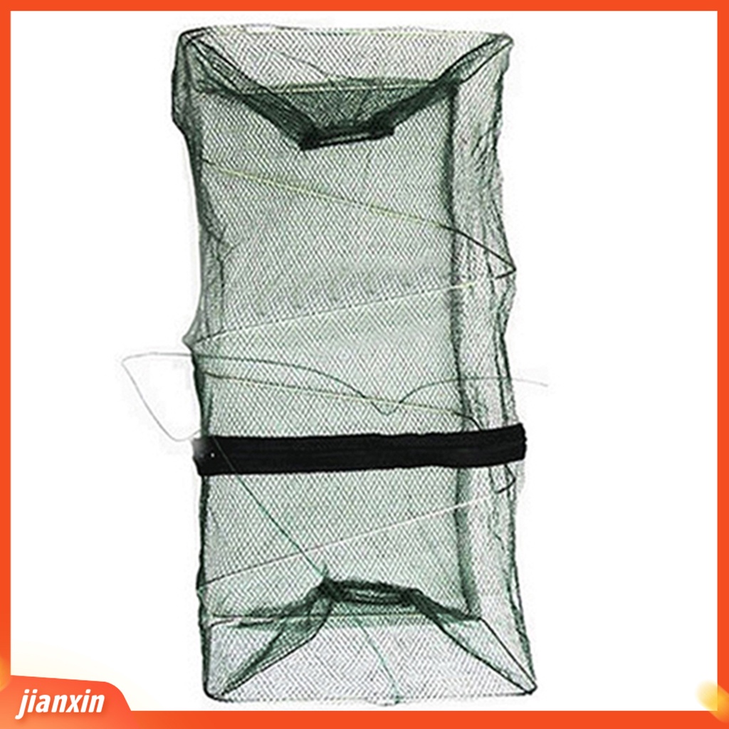 (In Stock) Perangkap Ikan Kandang Pancing Persegi Lipat Nilon Anti-Korosi Universal Untuk Angling