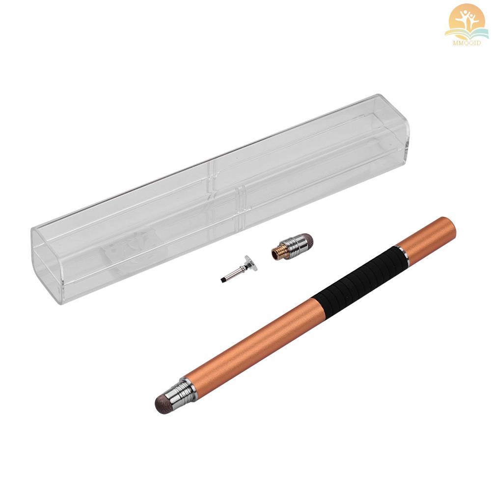 In Stock 2-in-1 Pen Stylus Presisi Dengan Kepala Konduktif Dan Ujung Cakram Universal Touchscreen Pen Set Untuk Semua Kapasitif Touchscreens Ponsel Tablet Paket 1 Pcs Emas