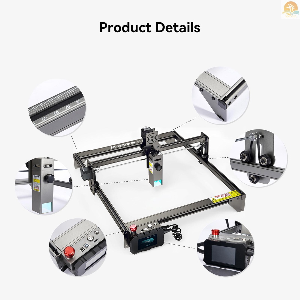 In Stock ATOMSTACK S10 Pro CNC Desktop DIY Mesin Pemotong Ukir Laser Dengan Area Ukiran 410x400mm Tetap-Fokus Laser Ultra-Tipis Energi Tinggi Dengan Perlindungan Mata Quick Assemb