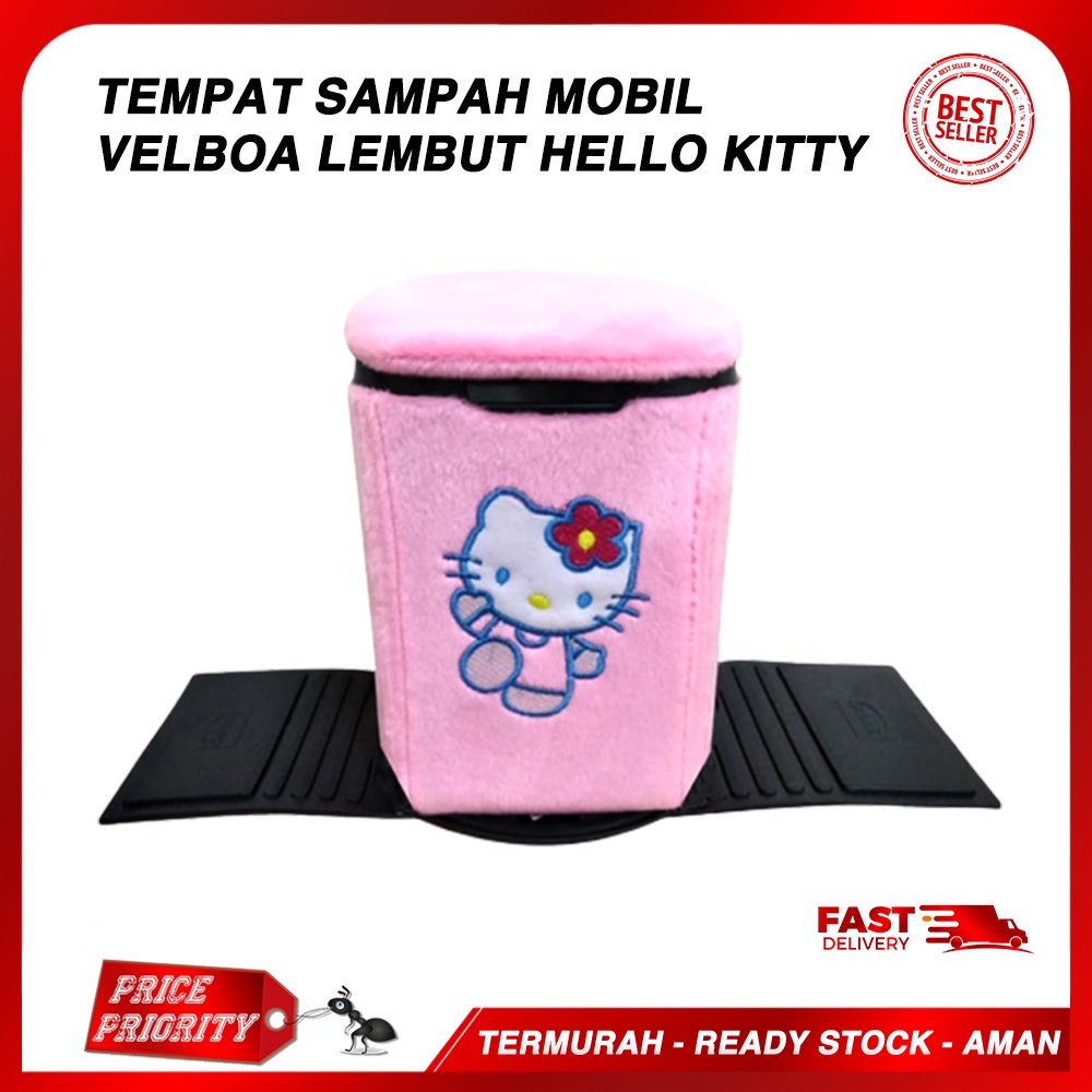 Tempat Sampah Mobil Universal Motif Hello Kitty / Tempat Sampah Hello Kitty PROMO