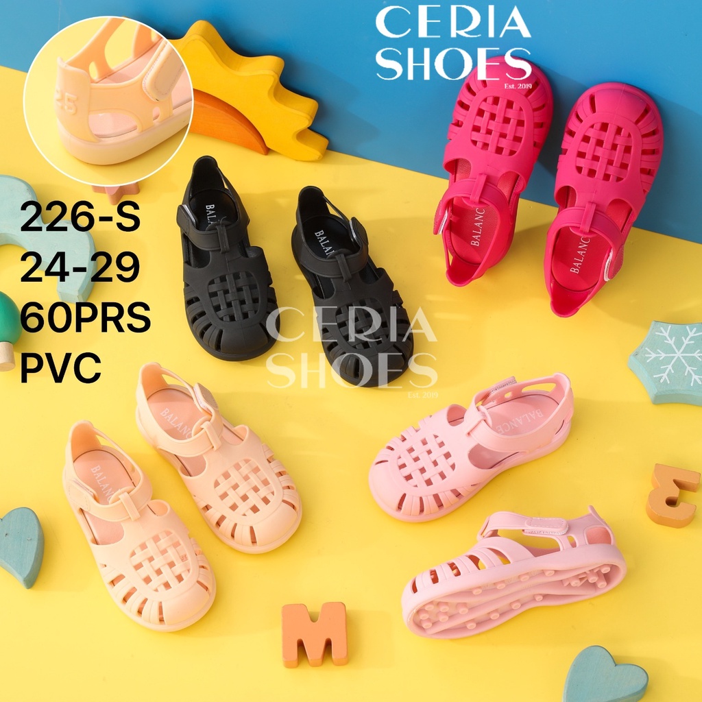 Sandal Anak Perempuan Jelly Karet Slop Import Slip On Tali Belakang Meisha BALANCE 226