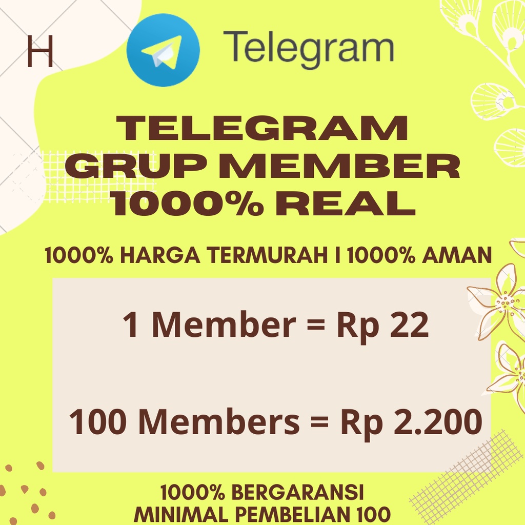 PENAMBAH MEMBER ANGGOTA MEMBER GROUP GRUP TELEGRAM TELE GRAM REAL AKTIF GARANSI PERMANEN NON DROP
