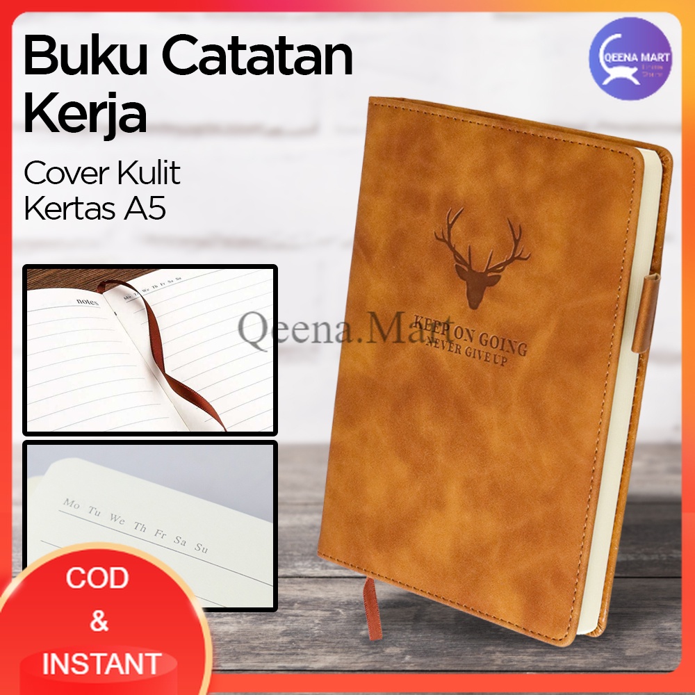 

Buku Catatan Kerja Notebooks Cover Kulit Kertas A5 - CW-5025