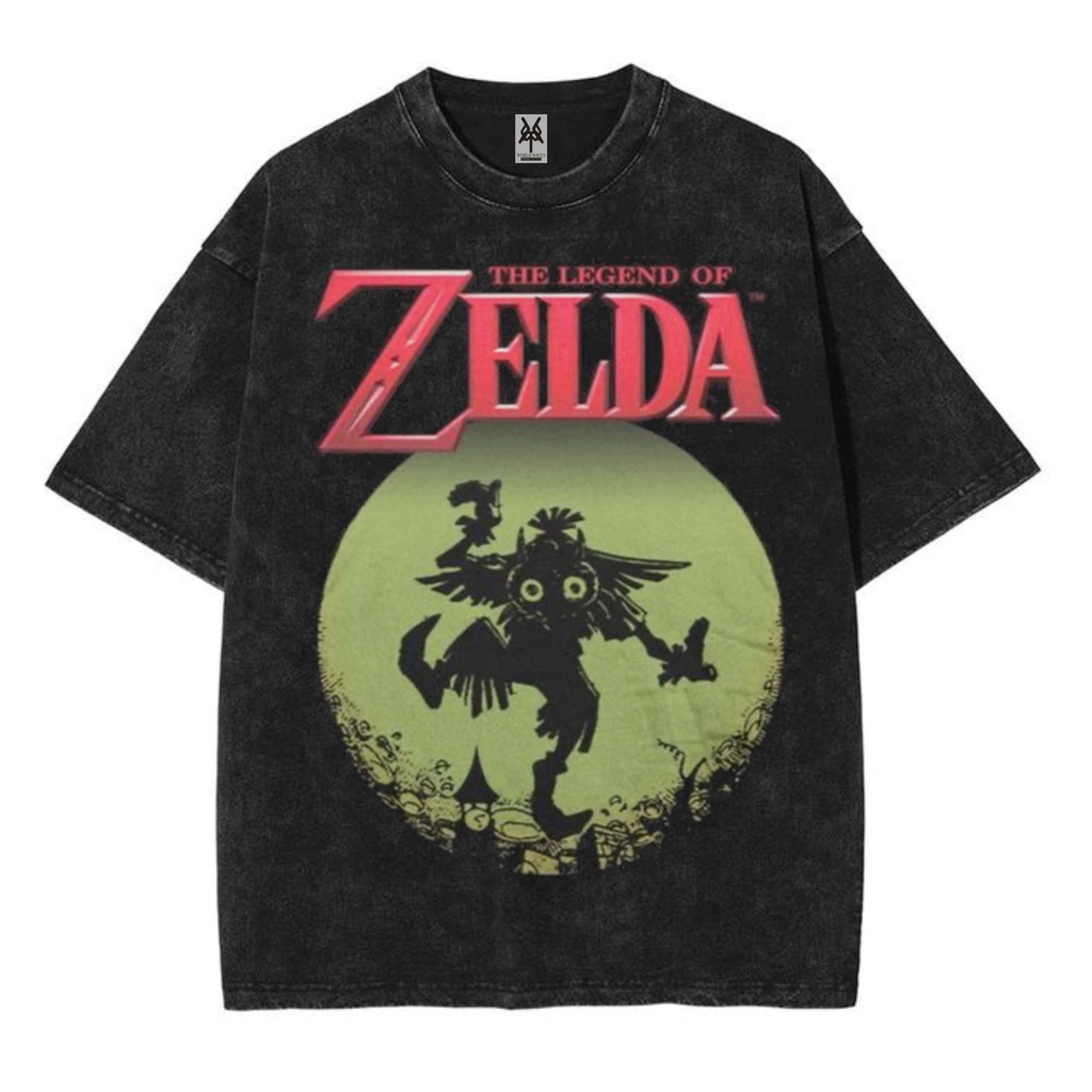 Kaos oversize the legend of zelda washed washing vintage tee