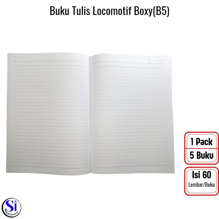 

Buku Tulis Locomotif B5 60 Lembar isi 5 Pcs