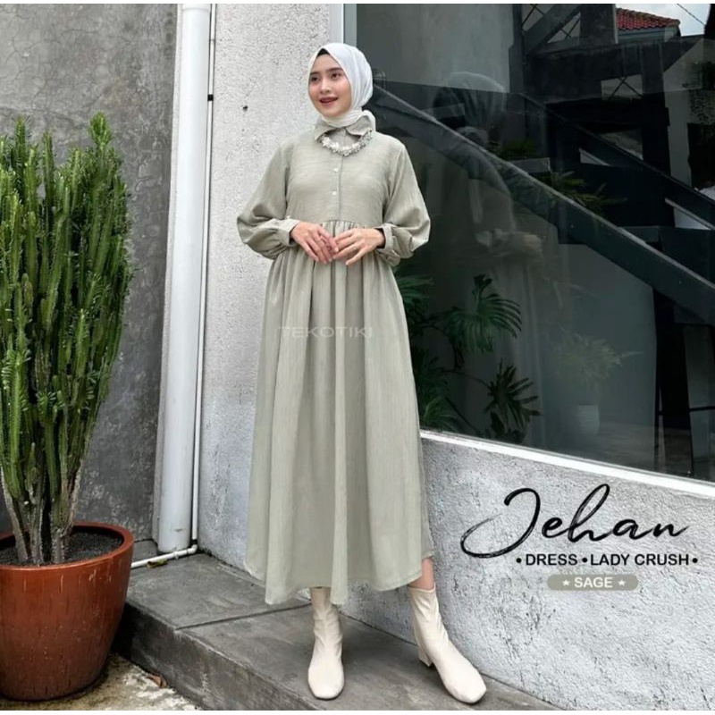 Gamis Dress Jehan Lady Crush Premium Wanita Muslimah