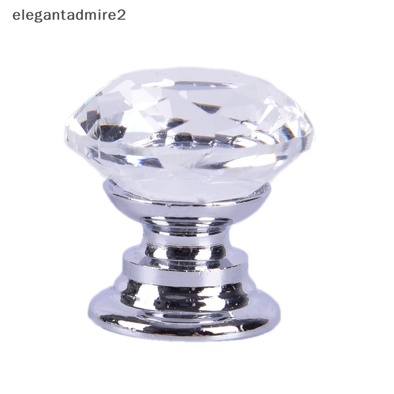 [Gele] Knob Kaca Kristal Tarikan Laci Lemari Pintu Lemari Handle Hardware [ele]