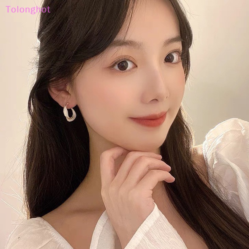 Tolonghot&gt; Anting Fashion Baru Untuk Wanita Logam Memutar Seni Garis Stud Earrings Hadiah Perhiasan well