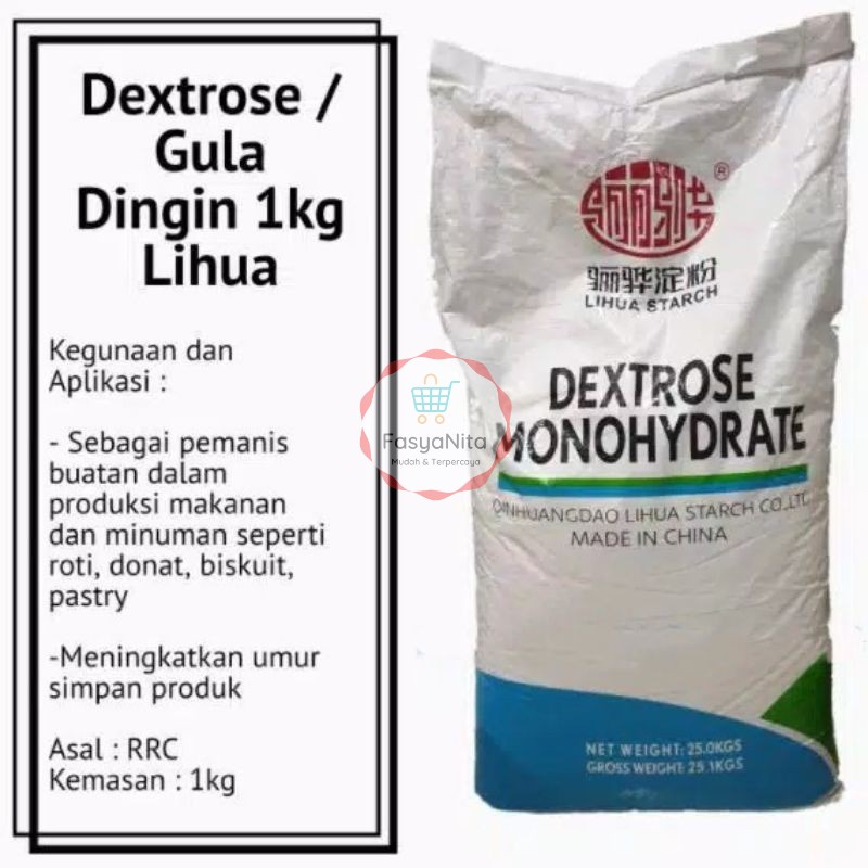 

1kg DEXTROSE MONOHYDRATE / GULA DINGIN / GULA DONAT / GULA HALUS