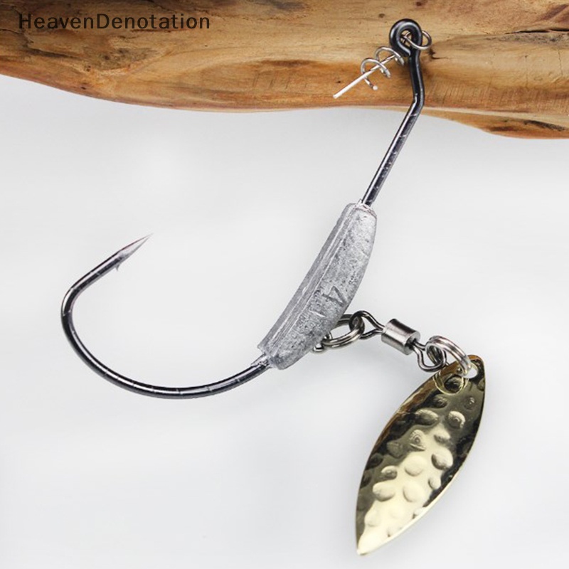 [HeavenDenotation] 4.5g 5.5g 7.2g Dengan Kait Engkol Timbal Dan Perut Lebar Payet Single Hook Path Sub Lead Head Hook HDV