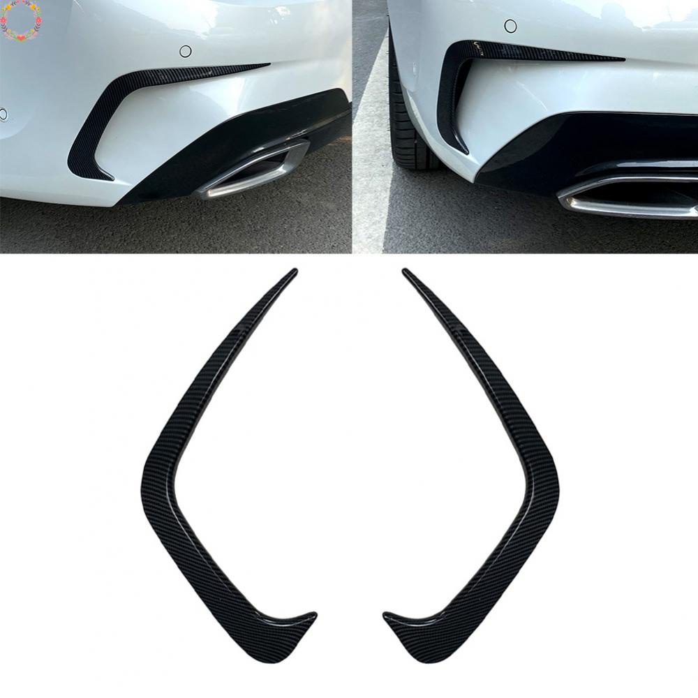Untuk BMW G20 G28 2019+Rear Bumper Splitter Canard Cover Spoiler Vent Stiker