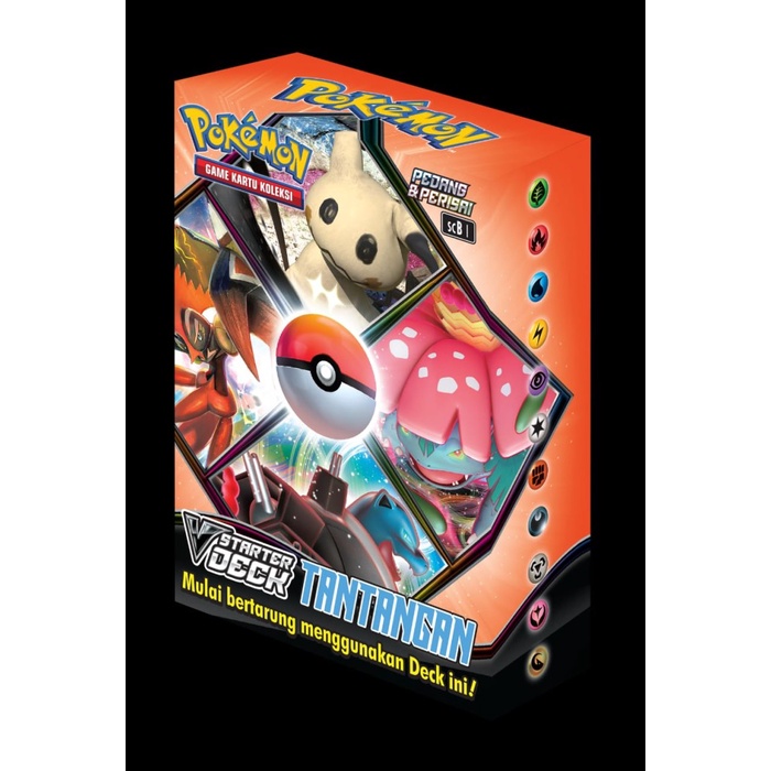 Permainan Kartu Pokemon V Starter Deck Tantangan Set8 Bahasa Indonesia