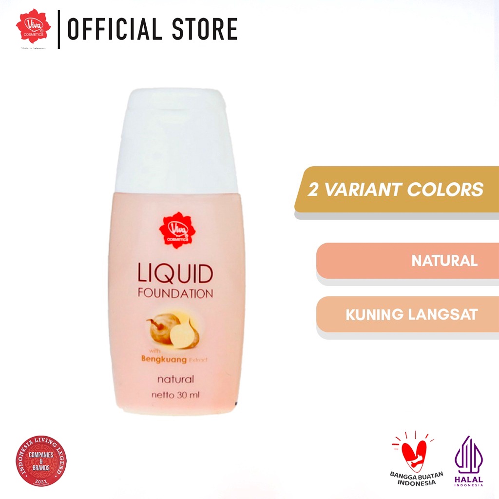 RADYSA - Viva Liquid Foundation With Bengkuang Ekstrak (tersedia 2 varian warna)