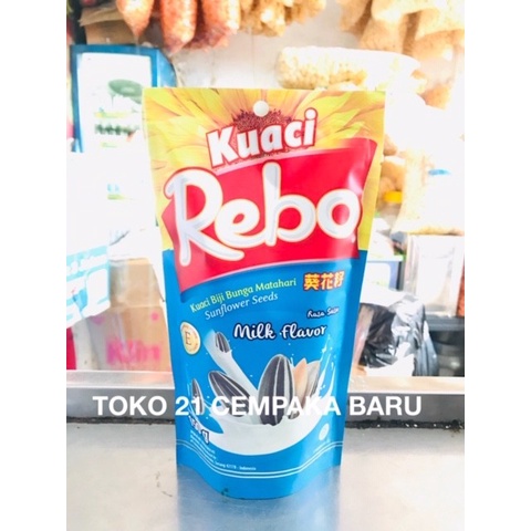 

Kuaci Rebo Kemasan Rasa Susu Milk 150 gram |Biji Kwaci Rebo Murah 150g