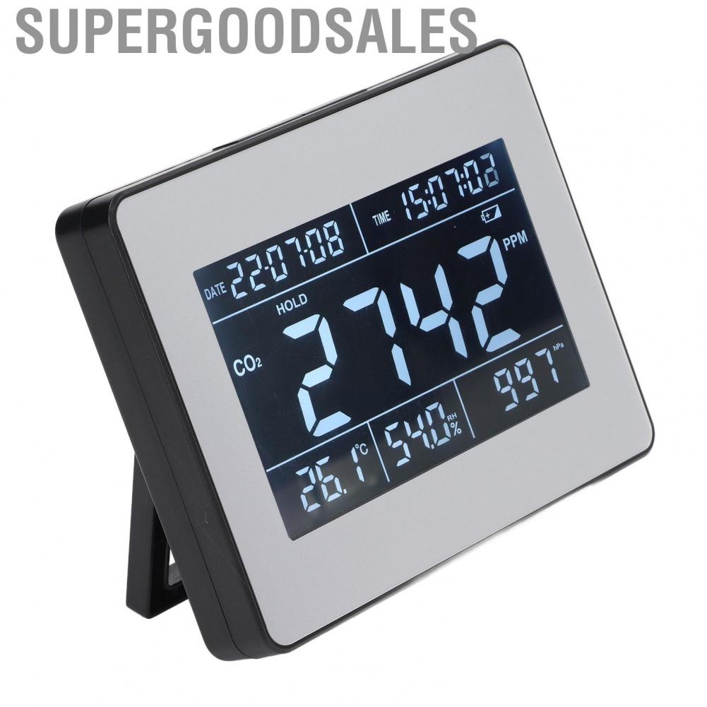 Supergoodsales CO2  Indoor -Quality Detector With Humidity Temperature Time Display