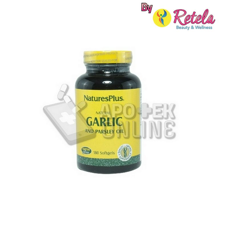 Nature's Plus Garlic & Parsley Oil 1 Botol Isi 180 Softgel