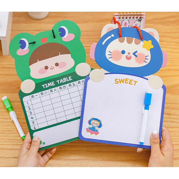 

HFM - Whiteboard animal motif lucu anak TK Papan tulis mini