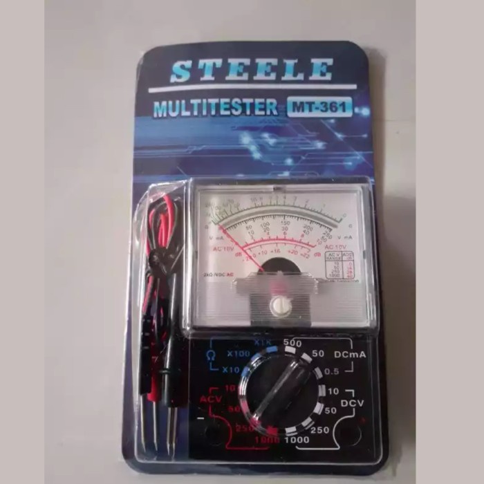 AVO METER STEELE MULTITESTER MT-360 MULTIMETER ANALOG KECIL MURAH