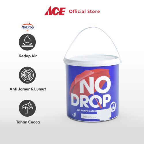 ACE NO DROP 4 KG CAT DINDING WATERPROOF - PUTIH PAINT WATERPROOF CAT TEMBOK PERLENGKAPAN TUKANG