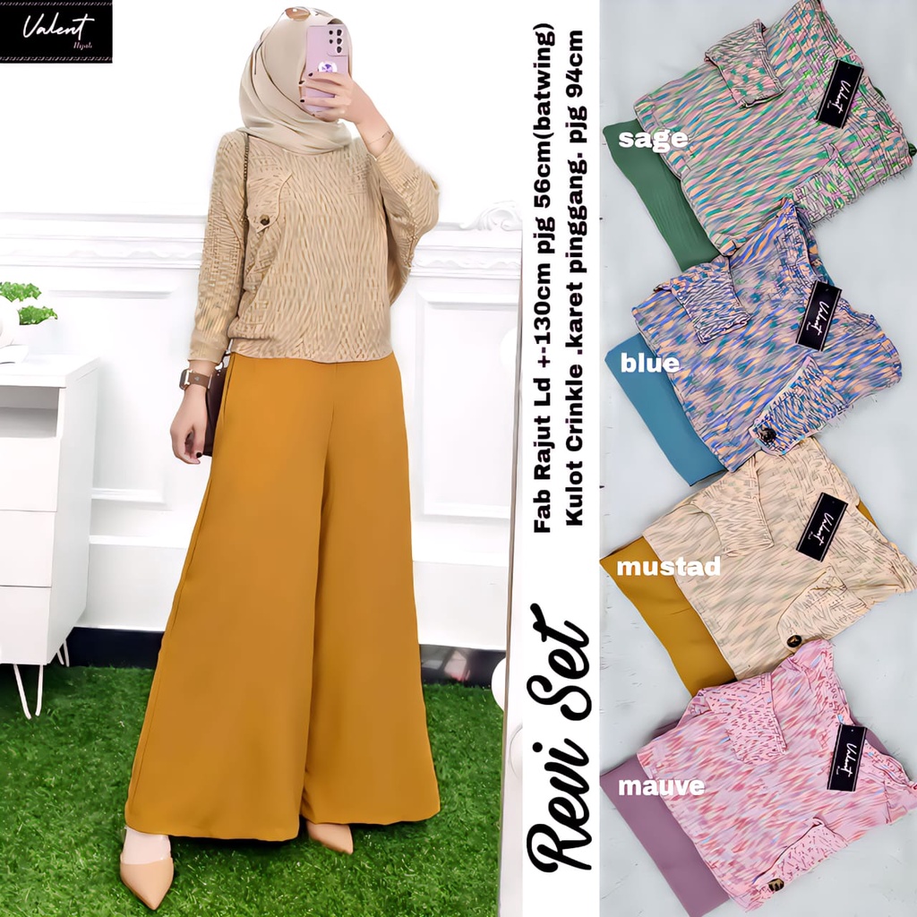Setelan wanita jumbo Revi/ setelan wanita jumbo/ setelan wanita casual/ busana muslim wanita/baju ke