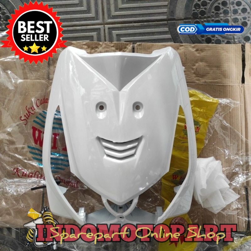 cover front panel tameng depan kap body depan beat karbu kvy no original putih kw super berkualitas