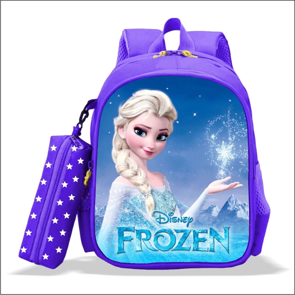 Tas Anak Perempuan Karakter FROZEN ELSA  Kualitas PREMIUM 2022 NEW Tas Anak Perempuan Sekolah SD TK 