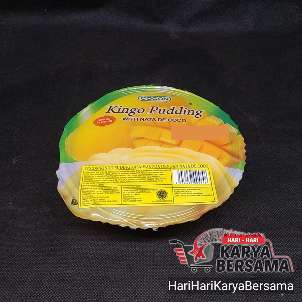

PUDING COCON KINGO PUDDING RASA MANGO MANGGA WITH NATA DE COCO 420GR
