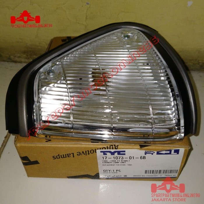 Lampu Riting Corner Lamp Toyota Starlet Kotak EP70 1986 1987 1988 TYC