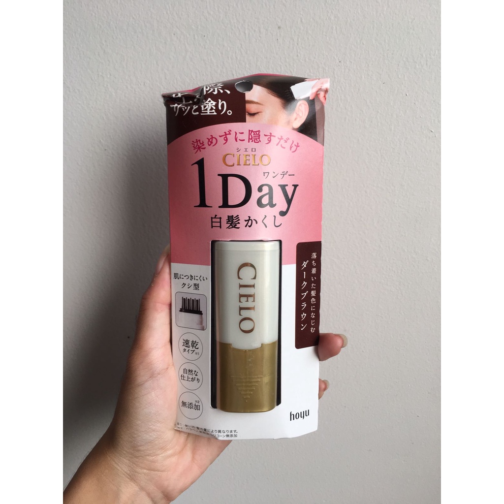 Hoyu cielo hair comb sisir pewarna penutup uban rambut