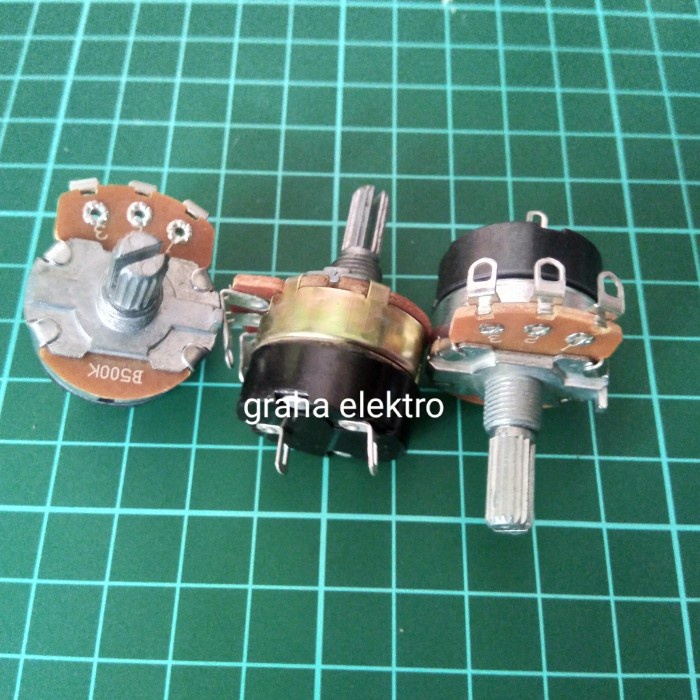 potentio meter potensio b 500 k mono on off 5kaki dimer besar Tyas Elektro