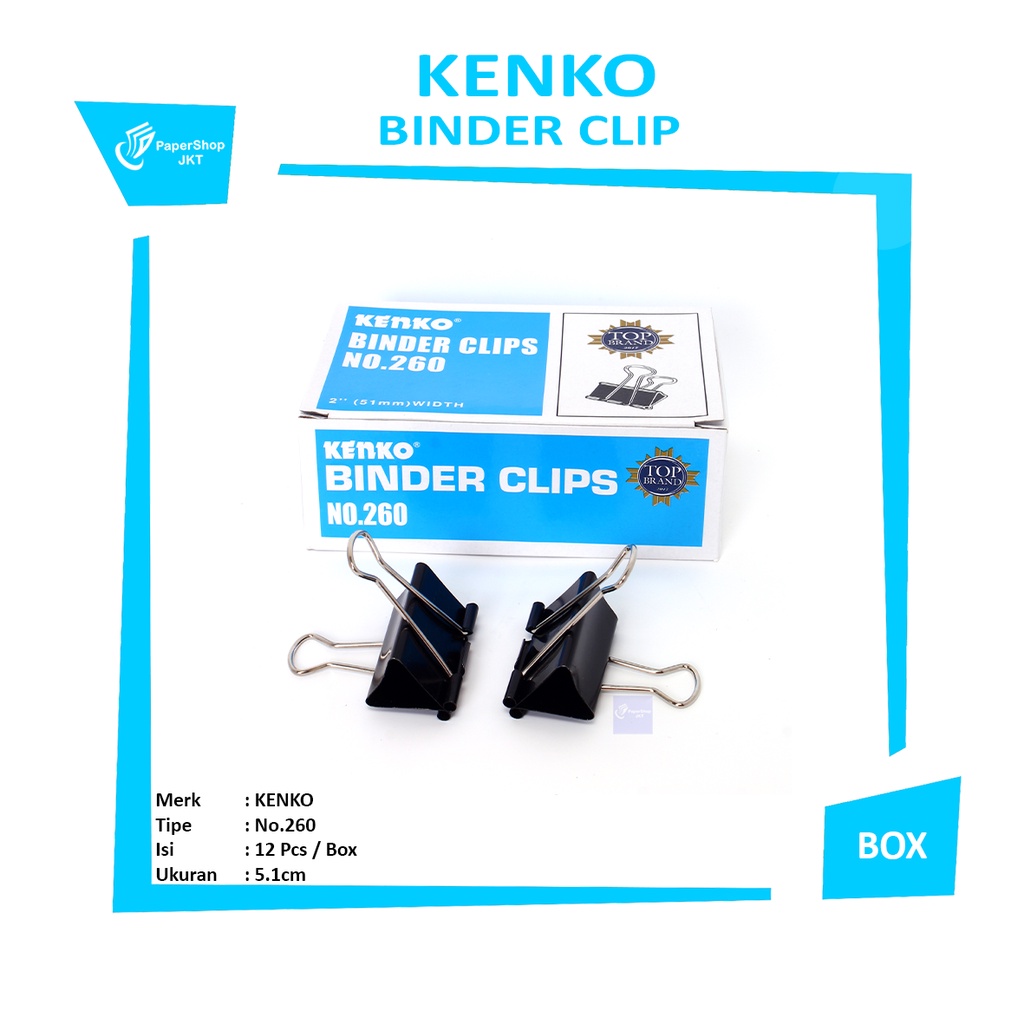 

KENKO - Binder Clip No. 260 - Pack