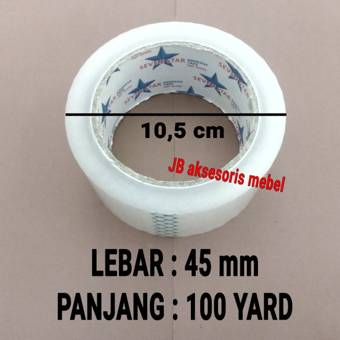 

Lakban Isolasi Murah - LAKBAN KERDUS BENING 45 x 100 yard / ISOLASI SOLASI BESAR TRANSPARAN