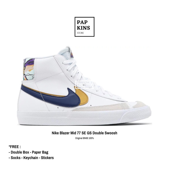 sepatu nike blazer mid 77 se gs double swoosh original BNIB / sneakers - 38