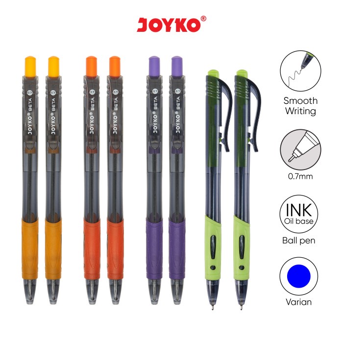 

Ball Pen / Pulpen / Pena Joyko BP-207 / Beta / 0.7 mm - Blue