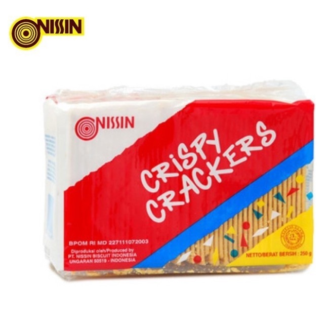 

NISSIN CRISPY CRACKERS 250gr NISSIN CRISPY CRACKERS CRISPY CRACKER ORIGINAL