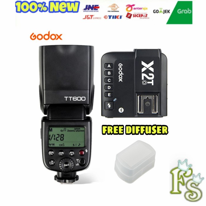Paket Godox TT600 TT 600 Universal + Trigger Godox X2T Olympus