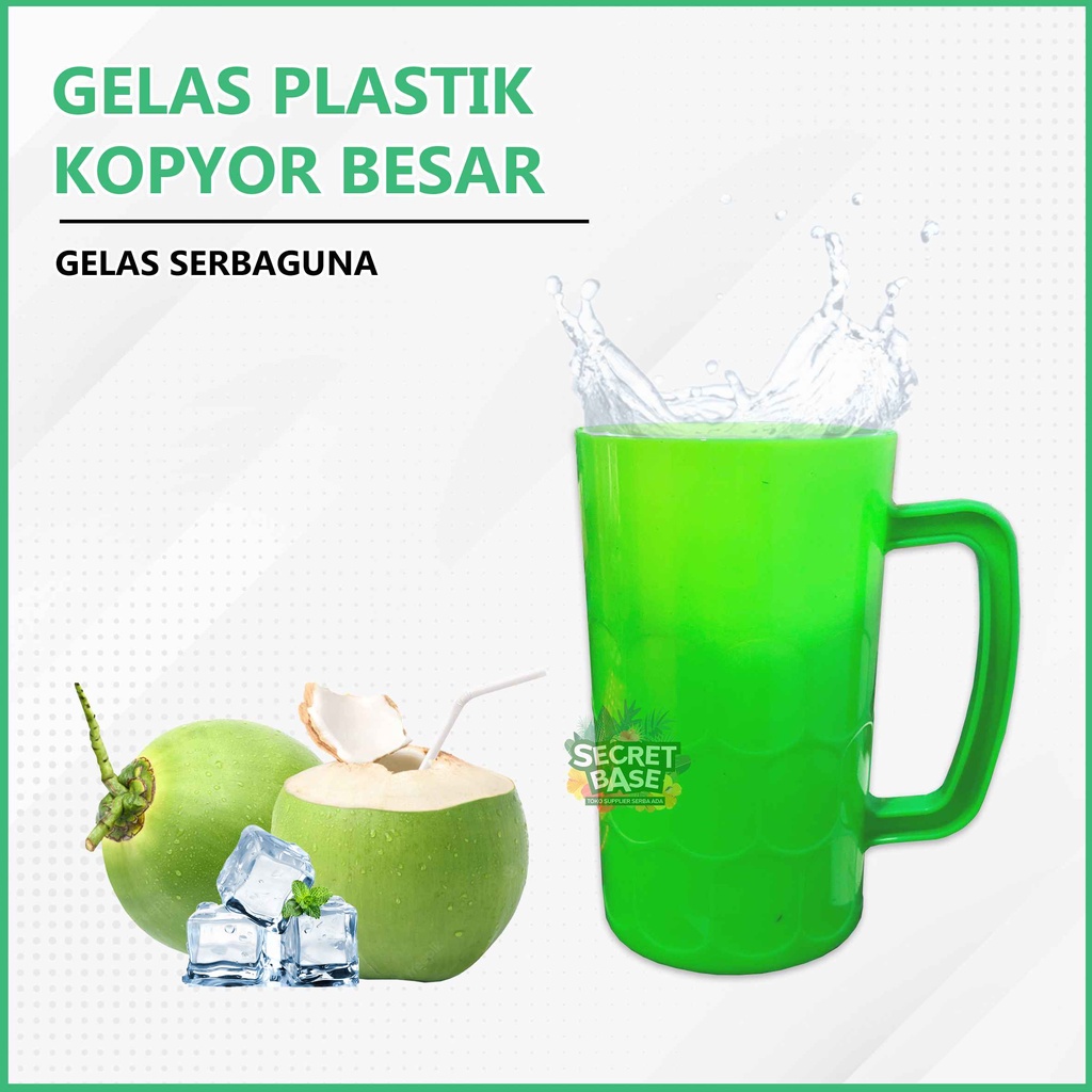GELAS KOPYOR - Mug Cangkir Gelas / Gelas Plastik / Gelas Kopi Teh Murah