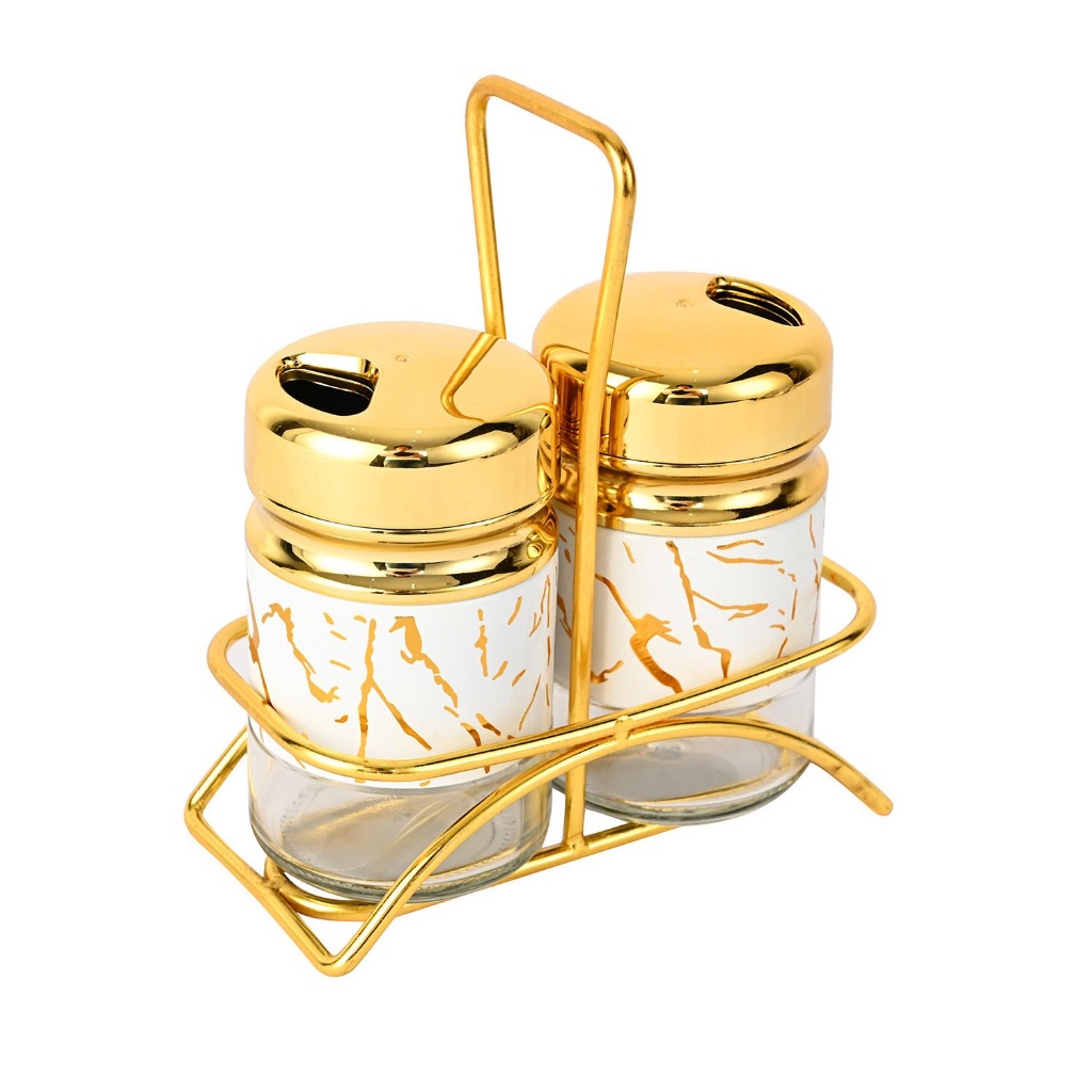 Marble Seasoning Jar tempat Bumbu / Wadah Bumbu Kaca Tempat bumbu dapur / Tempat bumbu kaca