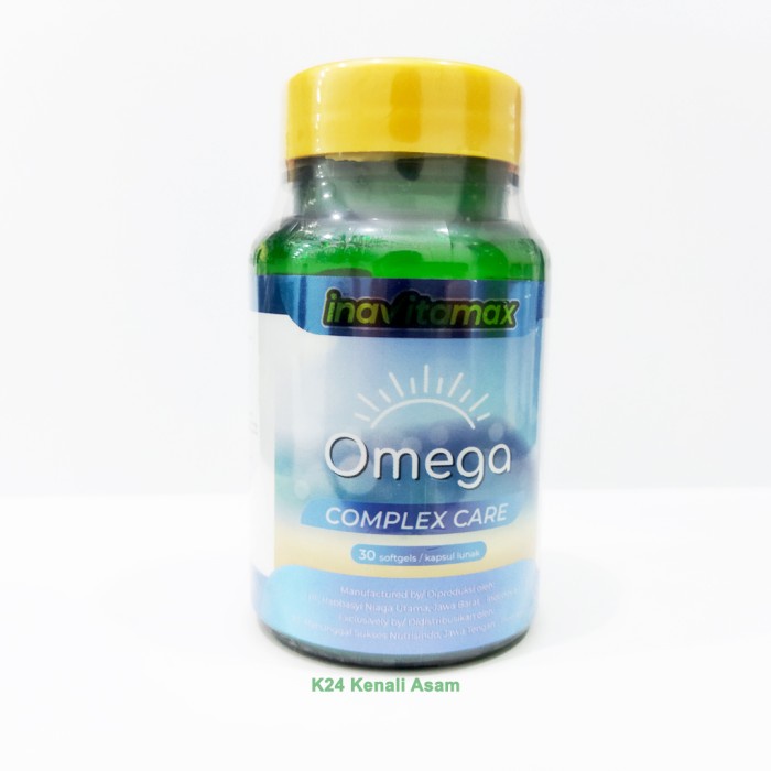 INAVITAMAX OMEGA COMPLEX CARE 30 KAPSUL LUNAK BOTOL / suplemen yang digunakan untuk membantu memelih